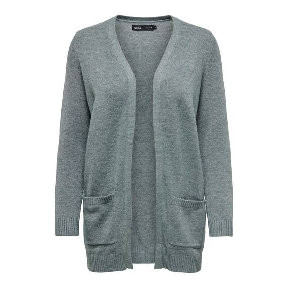 ONLY Damen Onllesly L/S Open Cardigan KNT Noos Strickjacke 15174274,Scarab/Detail:Melange,XS