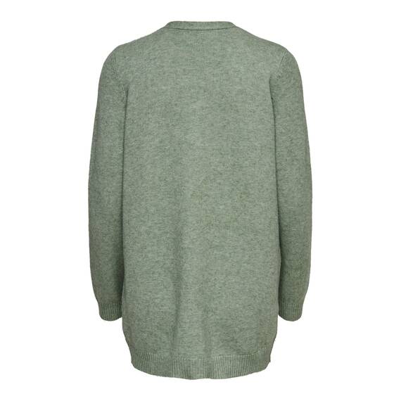 ONLY Damen Onllesly L/S Open Cardigan KNT Noos Strickjacke,Basil/Detail:w. Melange,XS