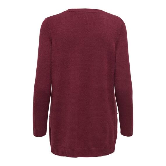 ONLY Damen Onllesly L/S Open Cardigan KNT Noos Strickjacke 15174274 ,Zinfandel ,XS