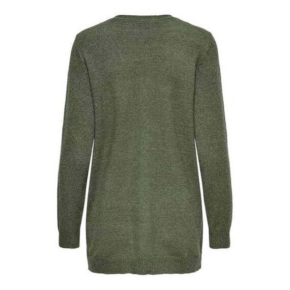 ONLY Damen Onllesly L/S Open Cardigan KNT Noos Strickjacke 15174274,Marine Green/Detail:Melange,M