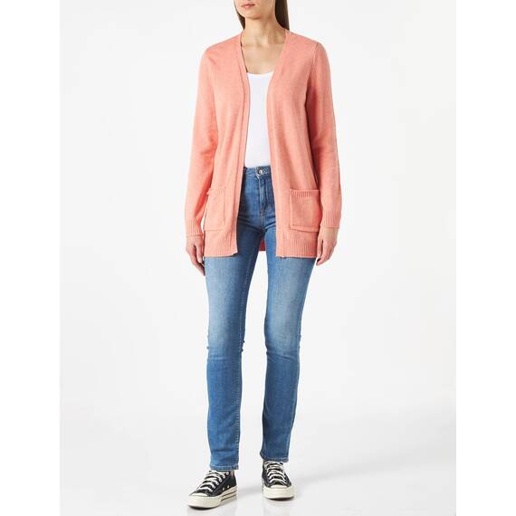 ONLY Damen Onllesly L/S Open Cardigan KNT Noos Strickjacke 15174274 ,Porcelain Rose ,M