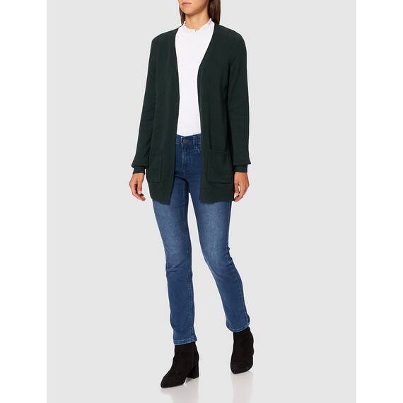 ONLY Damen Onllesly L/S Open Cardigan KNT Noos Strickjacke 15174274,Green Gablesdetail:w. Melange,L