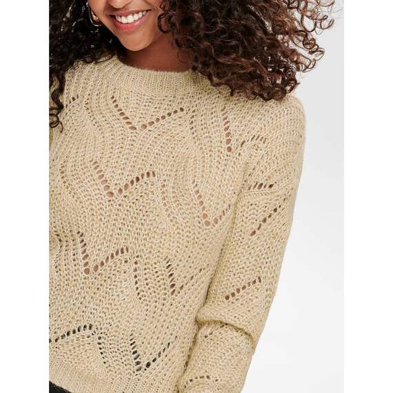 ONLY NOS Damen ONLHAVANA L/S PULLOVER KNT NOOS Pullover,, per pack Grau (Pumice Stone Pumice Stone), Medium (Herstellergröße: M)