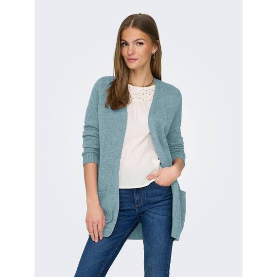 ONLY Damen Onllesly L/S Open Cardigan KNT Noos Strickjacke 15174274 ,Arona ,M