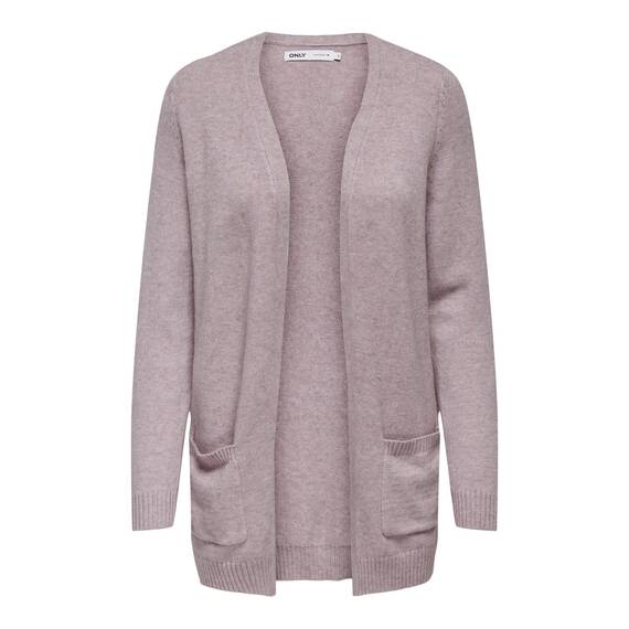 ONLY Damen Onllesly L/S Open Cardigan KNT Noos Strickjacke 15174274 ,Violet Ice ,M