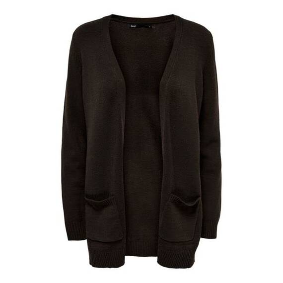 ONLY Damen Onllesly L/S Open Cardigan KNT Noos Strickjacke 15174274,Marine Green/Detail:Melange,3XL