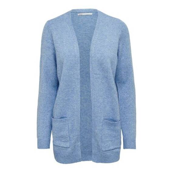 ONLY Damen Onllesly L/S Open Cardigan KNT Noos Strickjacke 15174274,Marine Green/Detail:Melange,3XL