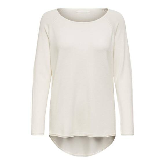 ONLY Damen Onlmila Lacy L/S Long Pullover Knt Noos, Cloud Dancer, XXS