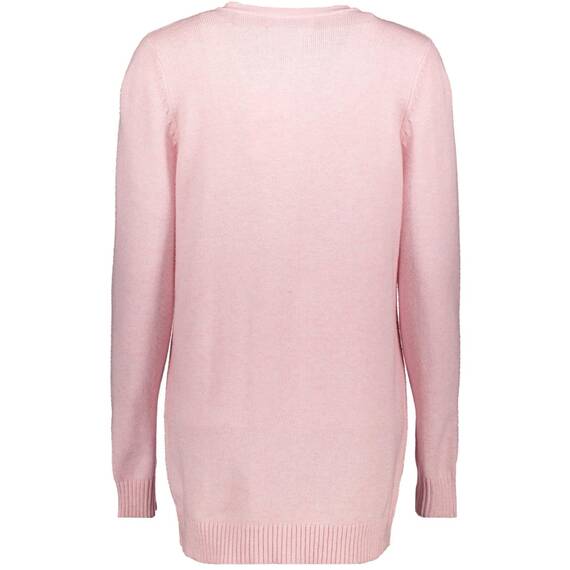 ONLY Damen Onllesly L/S Open Cardigan KNT Noos Strickjacke 15174274 ,Light Pink/Detail:w. Melange ,XXL