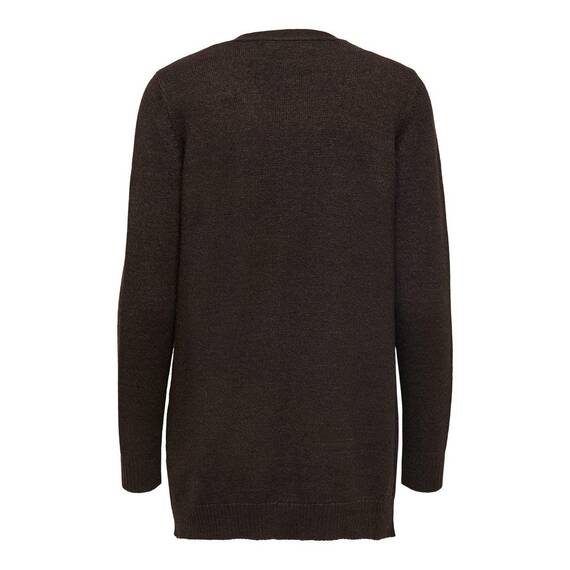 ONLY Damen Onllesly L/S Open Cardigan KNT Noos Strickjacke 15174274 ,Chicory Coffee/Detail:w. Melange ,XXL