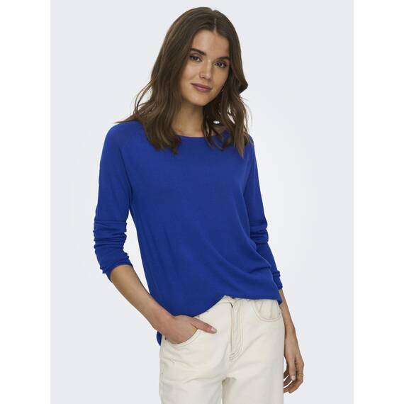 ONLY Damen Onlmila Lacy L/S Long Knt Noos Strickpullover, Surf The Web, XXS EU