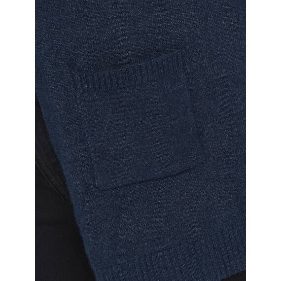 ONLY Damen Caresly L/S Open Knt Cardigan, Maritime Blue/Detail:melange, XL Große Größen EU