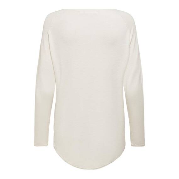 ONLY Damen Onlmila Lacy L/S Long Pullover Knt Noos, Cloud Dancer, 3XL