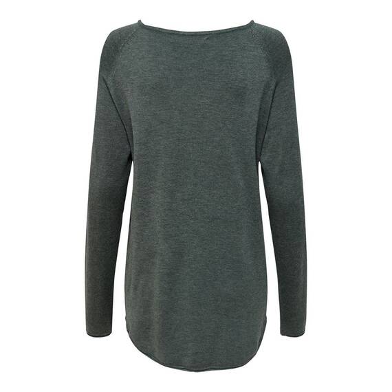 ONLY Damen Onlmila Lacy L/S Long Pullover Knt Noos, Balsam Green/Detail:w. Melange, XL