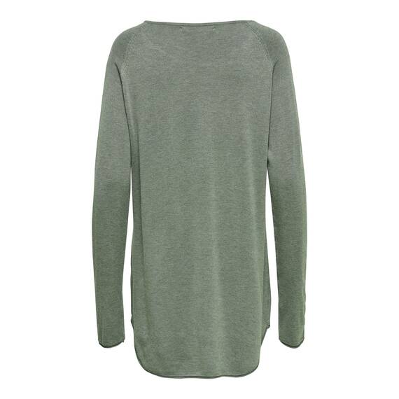 ONLY Damen Onlmila Lacy L/S Long Knt Noos Strickpullover, Chinois Green/Detail:w. Melange, XXS EU