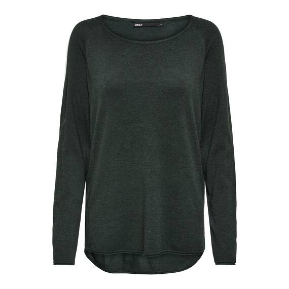 ONLY Damen Onlmila Lacy L/S Long Pullover Knt Noos, Green Gables/Detail:w. Melange, 3XL