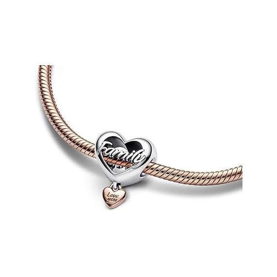 Feitery Christmas Familie Charms Kompatibilität für Pandora Armband Bead Charm für Damen Weihnachtszeit (Familie)