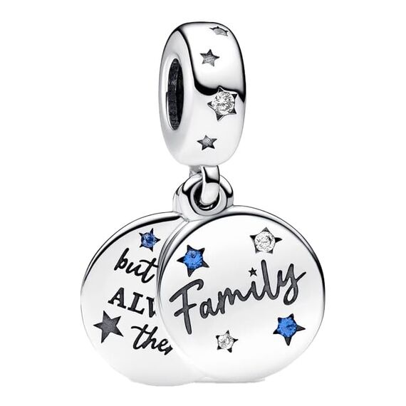 Feitery Christmas Familie Charms Kompatibilität für Pandora Armband Bead Charm für Damen Weihnachtszeit