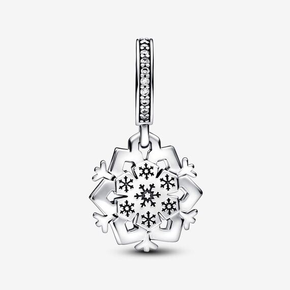 Feitery Christmas Schneeflocken Charms Kompatibilität für Pandora Armband Bead Charm für Damen Weihnachtszeit