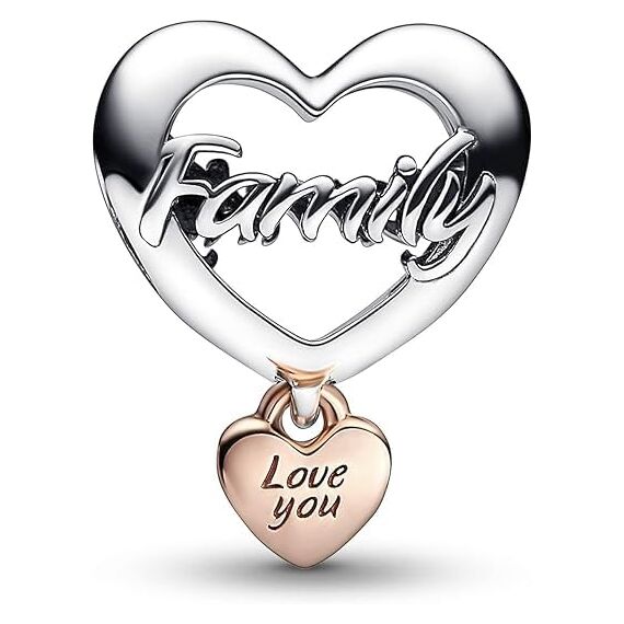 Feitery Christmas Familie Charms Kompatibilität für Pandora Armband Bead Charm für Damen Weihnachtszeit (Familie)