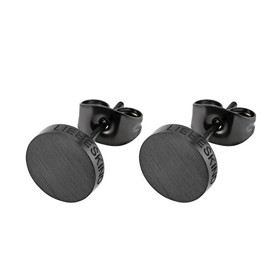 LJ-0067-E-07 LIEBESKIND BERLIN Ohrstecker Größe 7 mm in Edelstahl, IP Black …