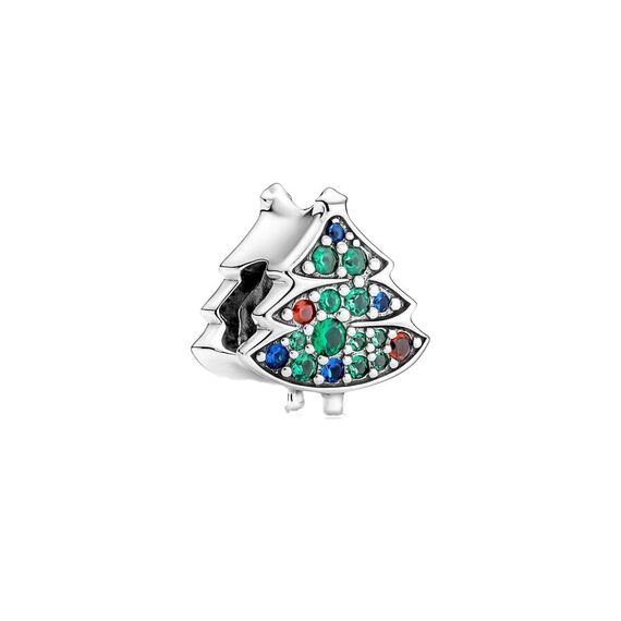 Feitery Christmas Weihnachtsbaum Charms Kompatibilität für Pandora Armband Bead Charm für Damen Weihnachtszeit
