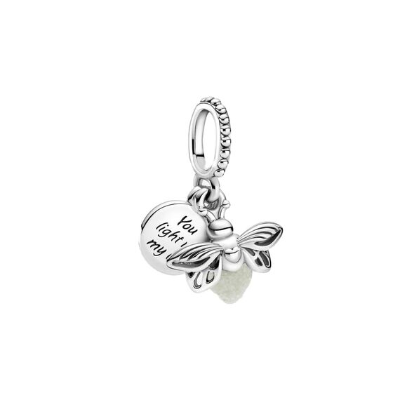Feitery Glow-in-the-dark Firefly Hundepfote Glühwürmche Charms Reisen Kompatibilität für Pandora Armband Herz Anhänger Meerestiere Sommer-Schmuck