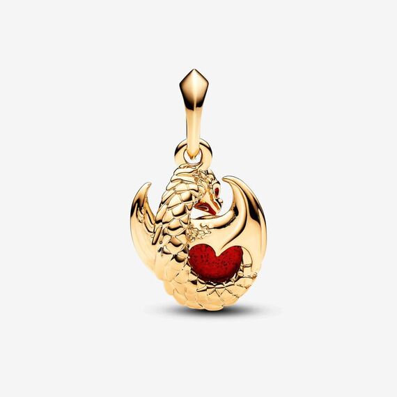 Feitery Adventskalender 2023 Charms Kompatibilität für Pandora Armband Bead Charm für Damen Weihnachtszeit (Drachenfeuer Charm-Anhänger)