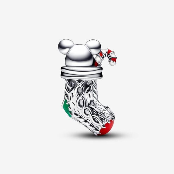Feitery Christmas Festliche Maus & Strumpf Charms Kompatibilität für Pandora Armband Bead Charm für Damen Weihnachtszeit