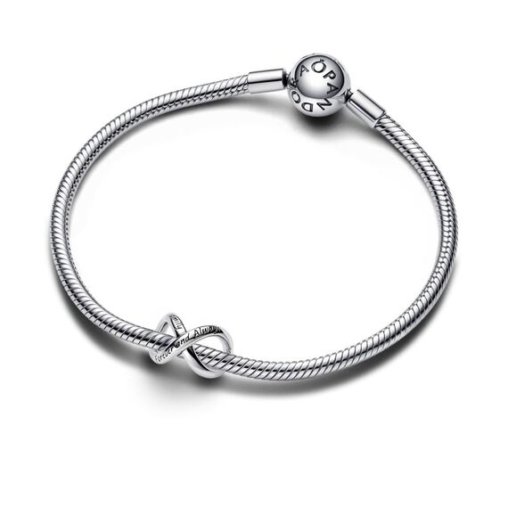 PANDORA Moments Für immer & Ewig Unendlichkeits-Charm aus Sterling Silber, Kompatibel Moments Armbändern, 793243C00