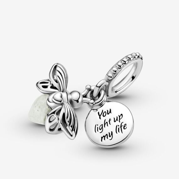 Feitery Glow-in-the-dark Firefly Hundepfote Glühwürmche Charms Reisen Kompatibilität für Pandora Armband Herz Anhänger Meerestiere Sommer-Schmuck