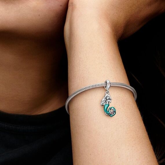Feitery Ein Satz von drei(Schildkröten Muscheln Meerjungfrauen) Hundepfote Glühwürmche Charms Reisen Kompatibilität für Pandora Armband Herz Anhänger Meerestiere Sommer-Schmuck