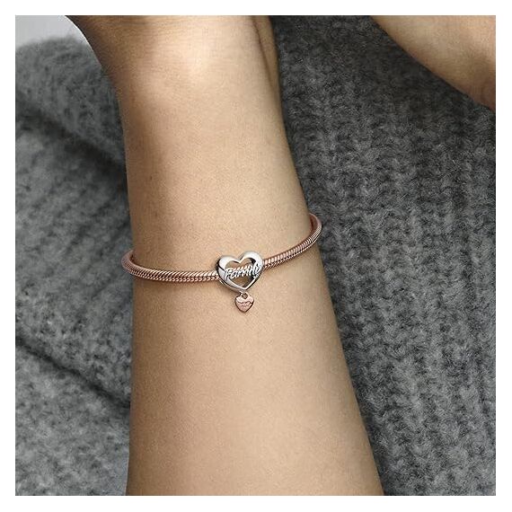Feitery Christmas Familie Charms Kompatibilität für Pandora Armband Bead Charm für Damen Weihnachtszeit (Familie)