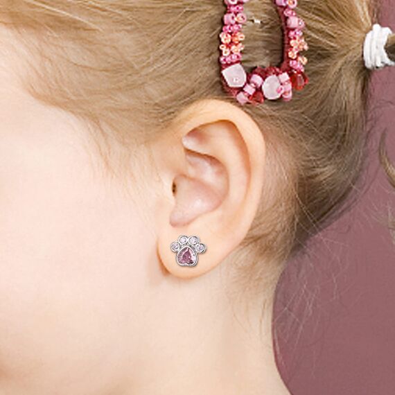 LOLIAS 10 Paar Süße Verschraubte Ohrstecker für Damen Mädchen Edelstahl Mehrfarbige Herz Blume Schmetterling Regenbogen CZ Ohrstecker Hypoallergene Schraubverschluss Ohrringe