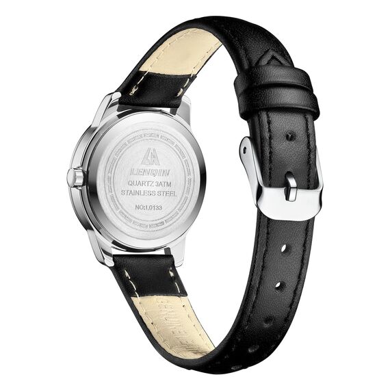 LN LENQIN Uhr Damen Armbanduhr Damen Uhr mit Großen Ziffern Analog Quarzuhr für Frauen mit Lederband