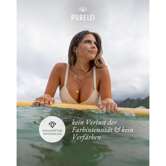 Purelei Kalea Kette Damen (Silber) – Halskette Damen aus langlebigem Edelstahl – Wasserfeste Kette mit Anhänger – 40-45 cm Länge verstellbar – Halskette für deinen individuellen Look
