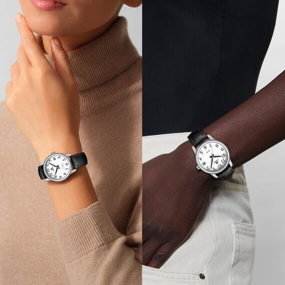 LN LENQIN Uhr Damen Armbanduhr Damen Uhr mit Großen Ziffern Analog Quarzuhr für Frauen mit Lederband