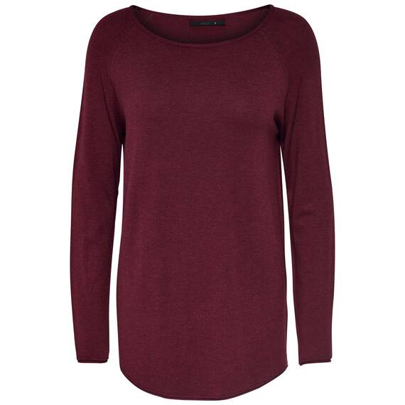 ONLY Damen Onlmila Lacy L/S Long Pullover Knt Noos, Sun-dried Tomato/Detail:w. Melange, 3XL