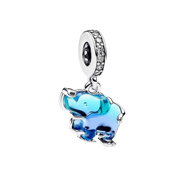 Feitery Compatible with Charms Pandora Armband Elefanten Herz Anhänger Meerestiere