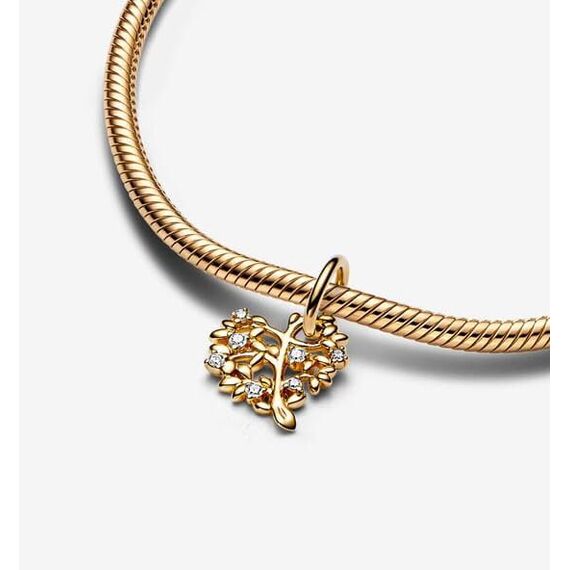 Feitery Goldenes Blatt Charms Kompatibilität für Pandora Armband Herz Bead Wildtiere Charms für Damen Anhänger Meerestiere