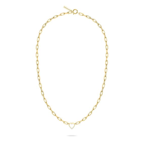 Liebeskind Berlin Damen Halskette LJ-1757-N-45 aus Edelstahl in IP Gold
