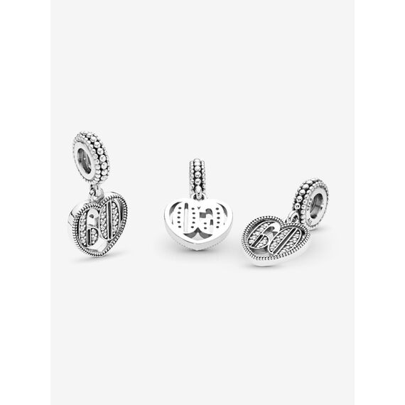 Feitery 60 Die zahlen Compatible with Charms Pandora Ostern Leuchtend Bead Charms Allerheiligen für Damen