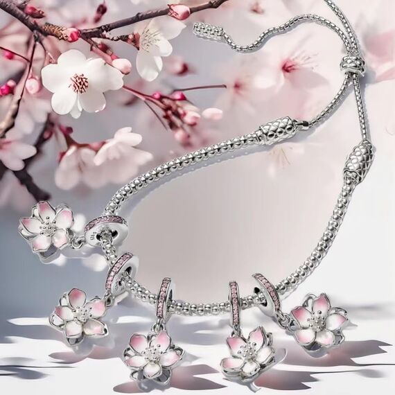 Feitery Kombination B Charms Kompatibilität für Pandora Armband Herz Bead Wildtiere Charms für Damen Anhänger Meerestiere