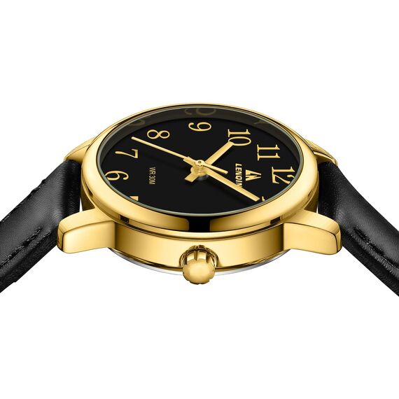 LN LENQIN Uhr Damen Armbanduhr Damen Uhr mit Großen Ziffern Analog Quarzuhr für Frauen mit Lederband