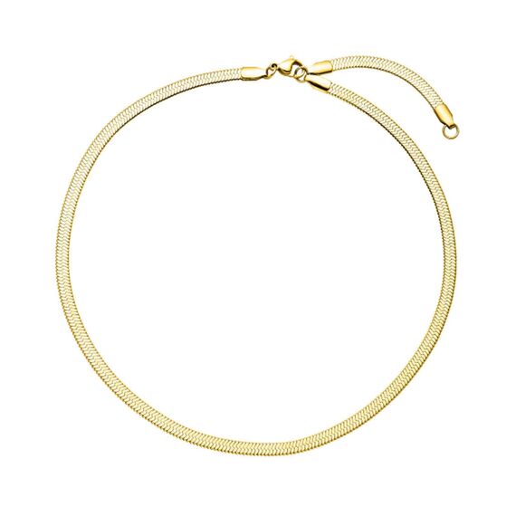 Purelei I'lalo Choker (Gold) – Elegante Kette aus 18K vergoldetem Edelstahl – Verstellbare Länge 35/40 cm – Schmuck inspiriert von Hawaii – Designed in Germany