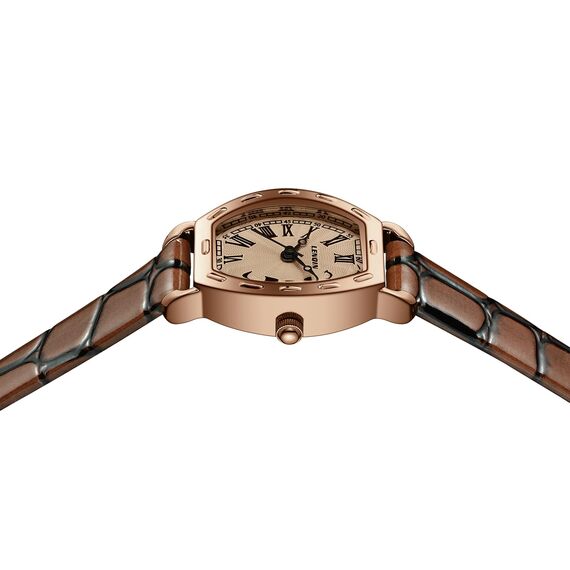 LN LENQIN Uhr Damen Armbanduhr Damen Uhr mit Großen Ziffern Analog Quarzuhr für Frauen mit Lederband
