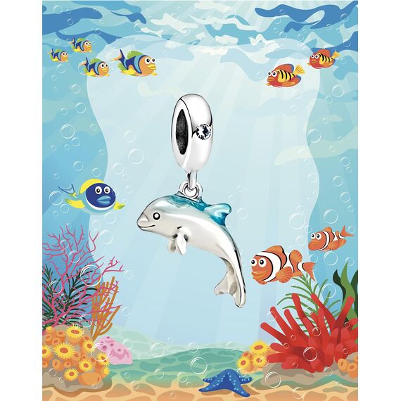 Feitery Fellklumpen Kleines Kätzchen Charms Compatible with Charms Pandora Im Sommer Bead Charm Ozean Allerheiligen für Damen