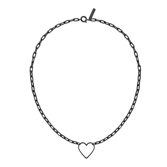LIEBESKIND Berlin Damen-Collier Edelstahl (schwarz)