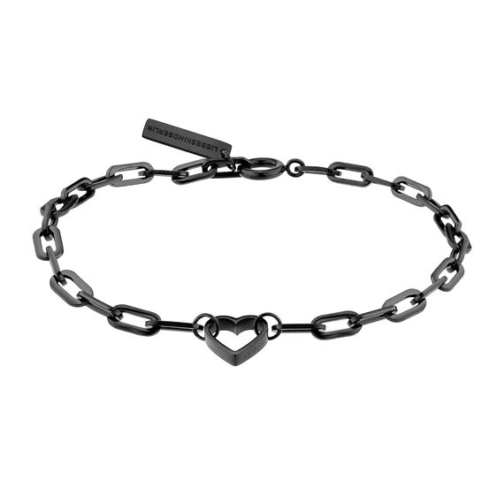 LIEBESKIND Berlin Damen-Handketten Edelstahl (schwarz)