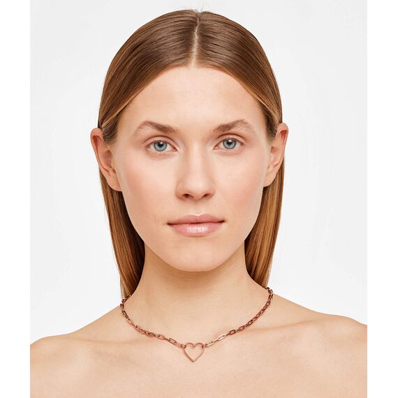LIEBESKIND Berlin Damen-Collier Edelstahl (roségold)